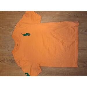 Polo Ralph Lauren T Shirt Boys XL 18-20 Orange Cotton